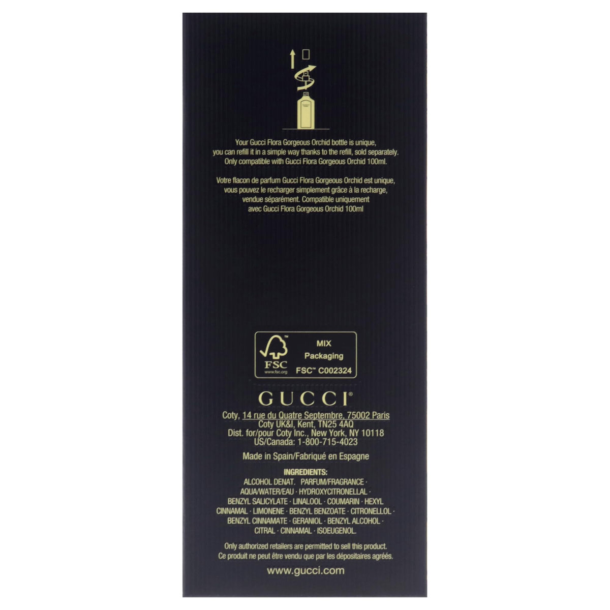 Gucci Flora Gorgeous Orchid EDP lifestyle scene with flowers