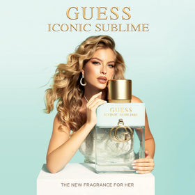 GUESS Iconic Sublime Body Mist Spray 8.4 Fl. Oz. packaging