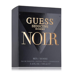 GUESS Seductive Homme Noir EDT Spray 3.4 oz packaging