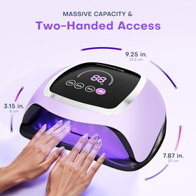 Gugusure Nail Lamp with hands inside for curing