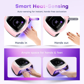 Gugusure UV Nail Lamp in a salon setting