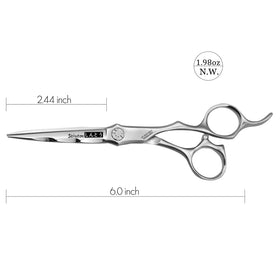 GULINEE Hair Scissors showing ergonomic handle design