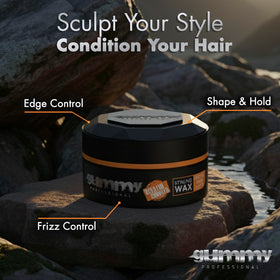 Gummy Bright Max Hold Hair Styling Wax side view