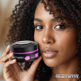 Gummy Hair Wax in use on styled hair