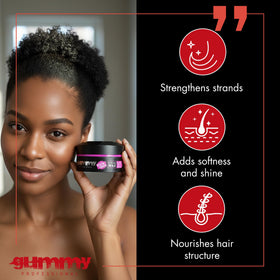 Gummy Hair Wax with watermelon scent label
