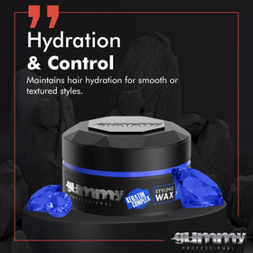 Gummy Hard Finish Hair Wax 150ml in a barbershop