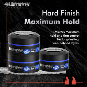 Gummy Hard Finish Hair Wax 150ml jar with lid