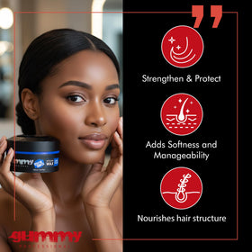 Gummy Hard Finish Hair Wax 150ml side view