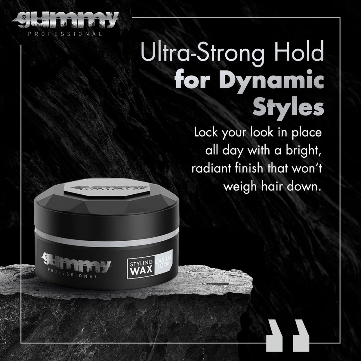 Gummy Medium Hold Hair Styling Wax 150ml back view