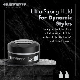 Gummy Medium Hold Hair Styling Wax 150ml back view