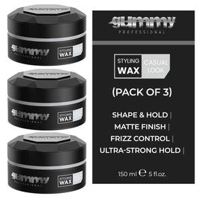 Gummy Medium Hold Hair Styling Wax 150ml front view