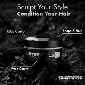 Gummy Medium Hold Hair Styling Wax 150ml packaging details