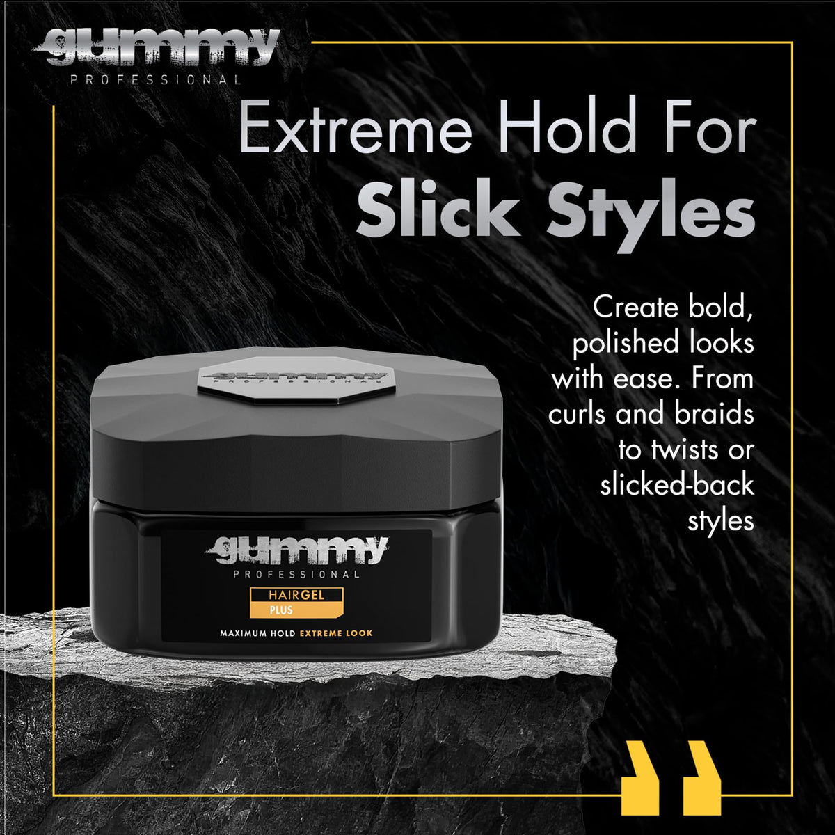 Gummy Professional Plus Hair Gel 220ml side view