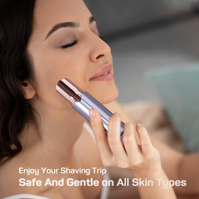 gurelax Facial Hair Removal Device in stylish lipstick design
