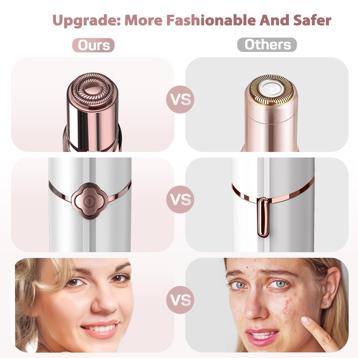 gurelax Facial Hair Removal Device lifestyle scene on vanity