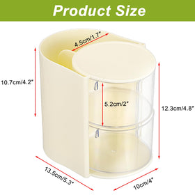 GUSHBIN Rotating Hair Accessories Organizer with comb holder