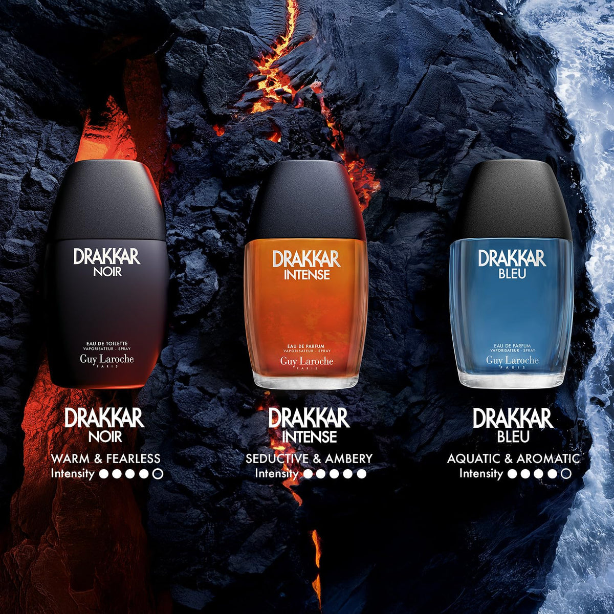 Guy Laroche Drakkar Bleu Eau de Parfum in a lifestyle setting