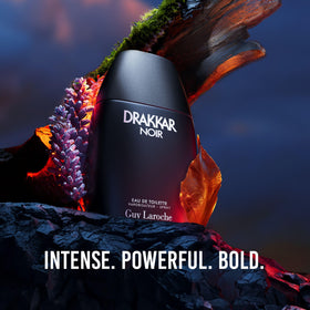Guy Laroche Drakkar Noir black matte bottle side view
