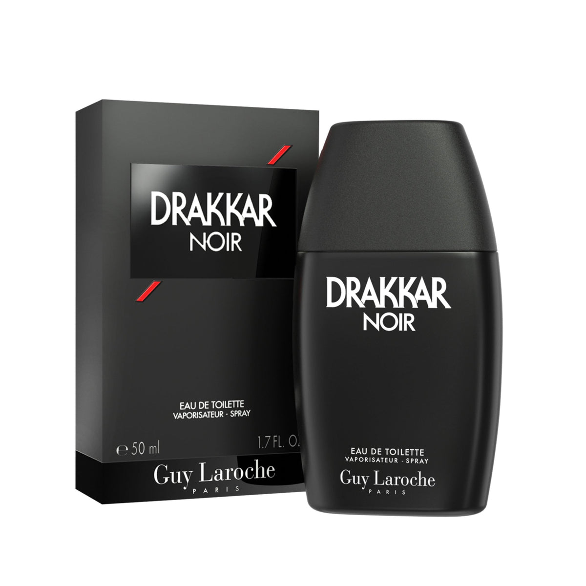 Guy Laroche Drakkar Noir Eau de Toilette black matte bottle front view