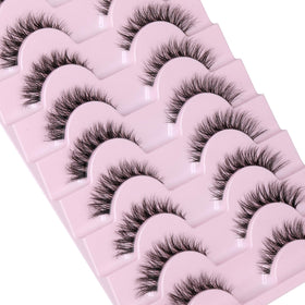 GVEFETIEE Cat Eye Lashes displayed in a lifestyle setting