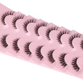 GVEFETIEE false eyelashes with clear band detail