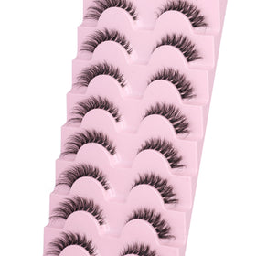 GVEFETIEE Fox Eye lashes in natural setting