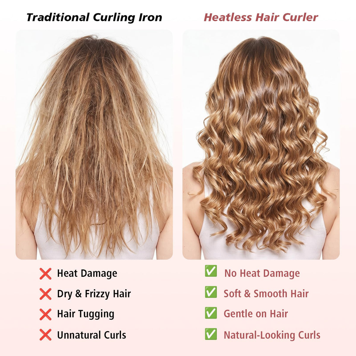 Gwabee Heatless Curls Overnight Velvet Hair Curler Headband packaging