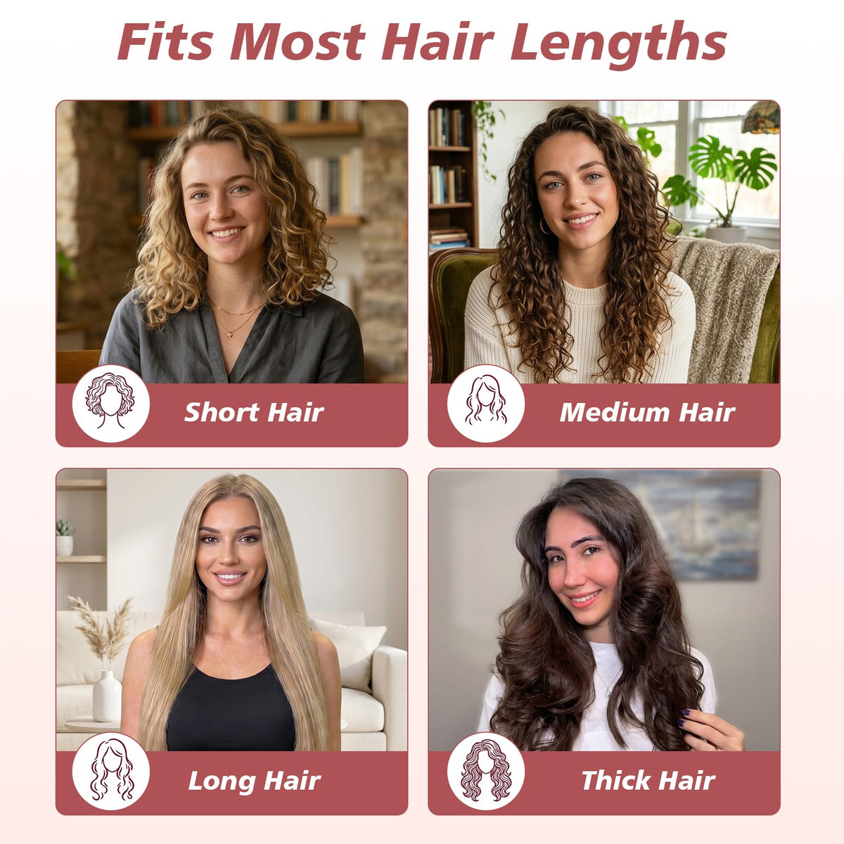 Gwabee Heatless Curls Overnight Velvet Hair Curler Headband with hair ties