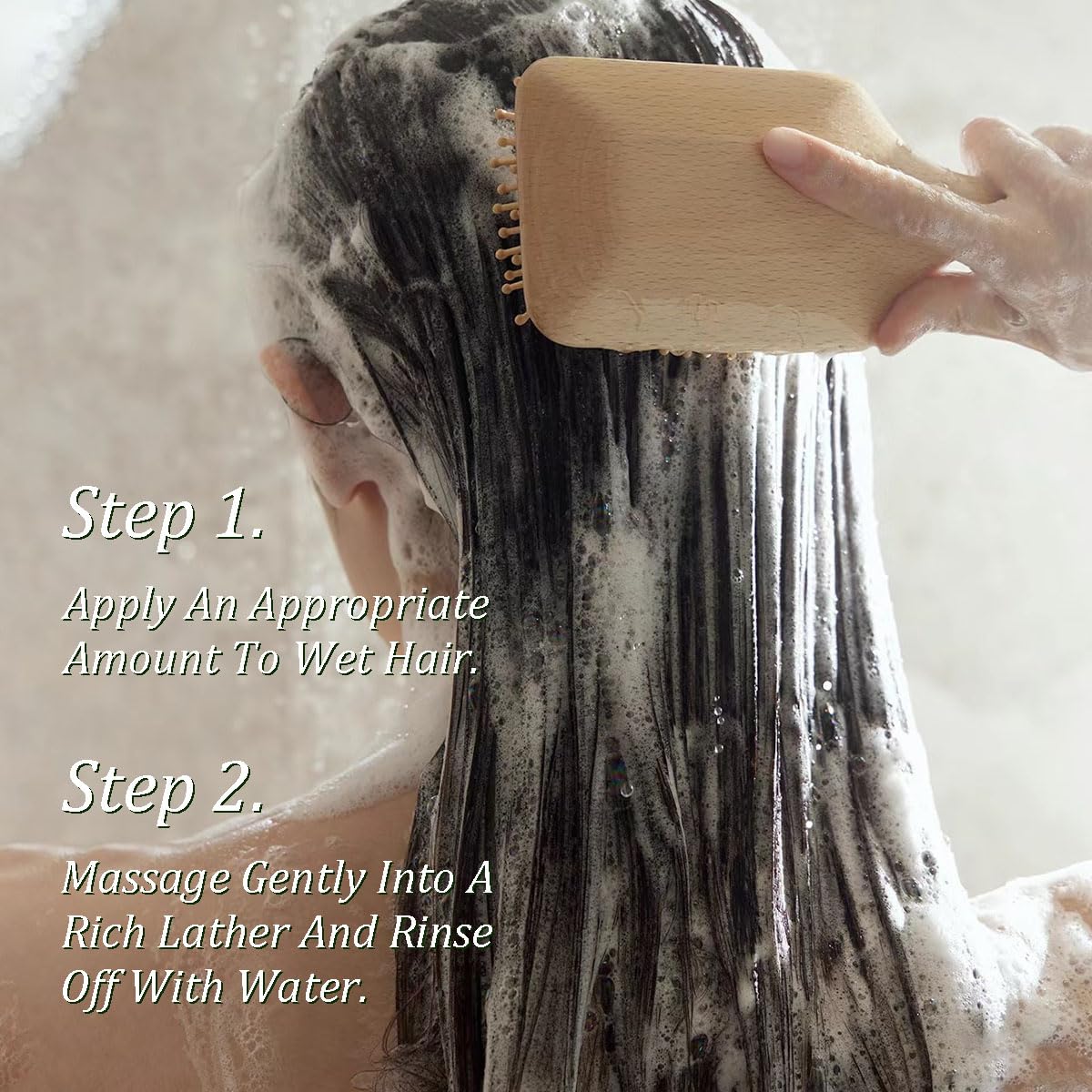 Gypsophila Batana Oil Shampoo on a bathroom shelf