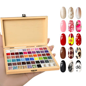 GZIXBDA Gel Polish Palette Kit front view showcasing 57 colours