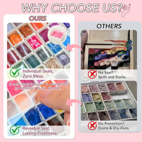 GZIXBDA gel polish palette kit in a travel-friendly case