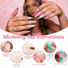 GZIXBDA Gel Polish Palette Kit open with fresh-seal design