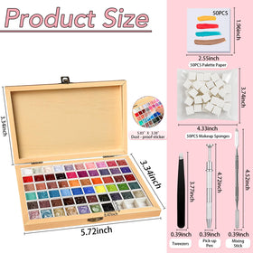 GZIXBDA Gel Polish Palette Kit with divided sections for easy access