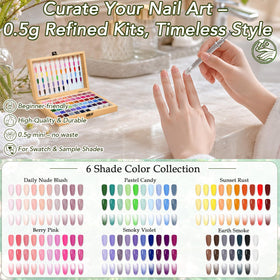 GZIXBDA Gel Polish Palette Kit with organised gel sections