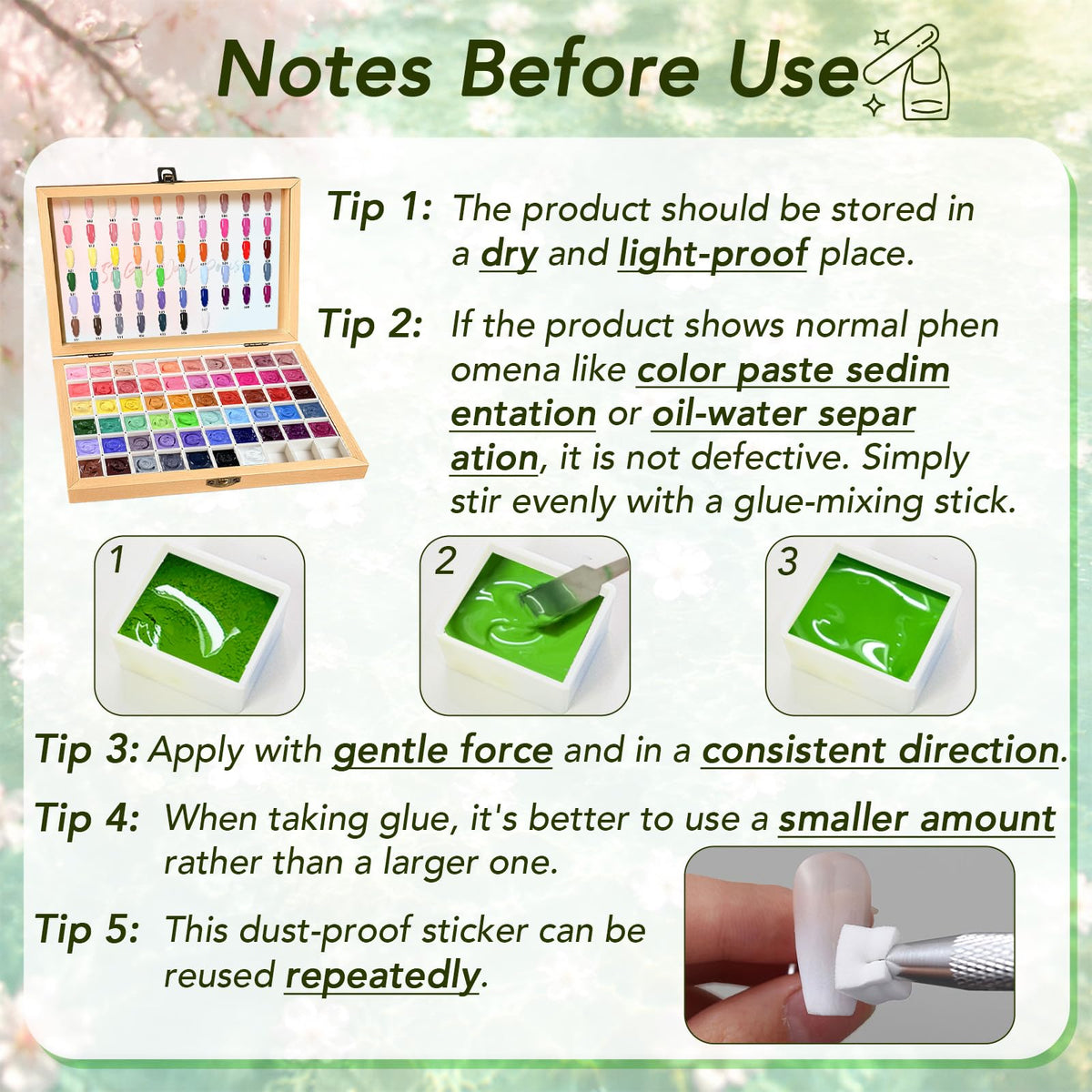 GZIXBDA Gel Polish Palette Kit with UV/LED lamp