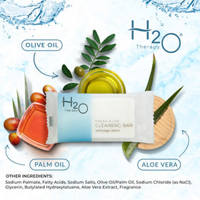H2O Therapy soap bars with white tea and honey scent
