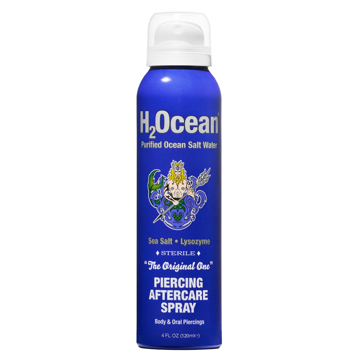 H2Ocean Piercing Aftercare Spray 4oz front view with label