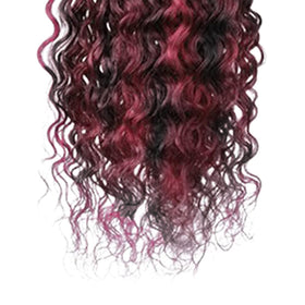 Habiliana Human Hair Bundles Burgundy P1B/99J detailed view of weft