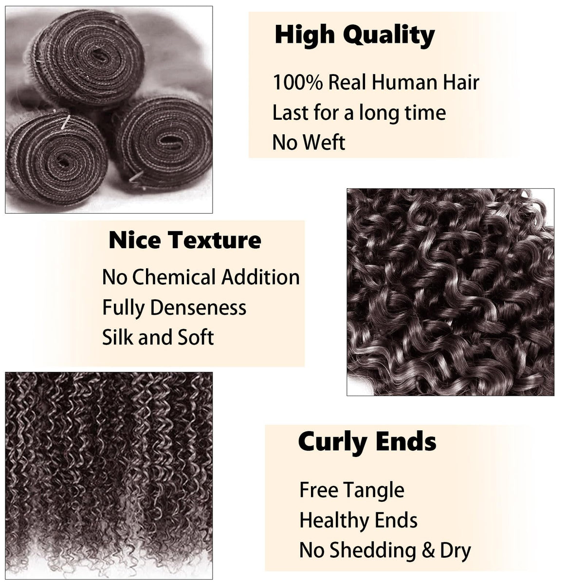 Habiliana Human Hair Bundles P4/Grey 24 inch close-up