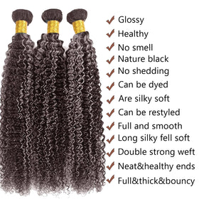 Habiliana Human Hair Bundles P4/Grey 26 inch side view