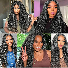 Habiliana Human Hair Bundles styled in a wig