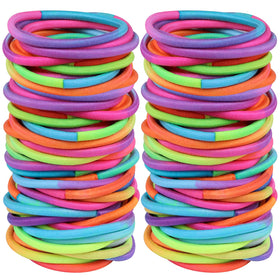 Hageolan 120 Pcs no damage hair ties assorted colours front view