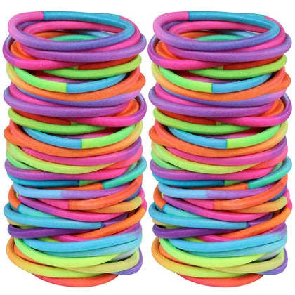 Hageolan 120 Pcs no damage hair ties assorted colours front view