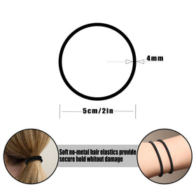 Hageolan elastic hair ties in five different colours