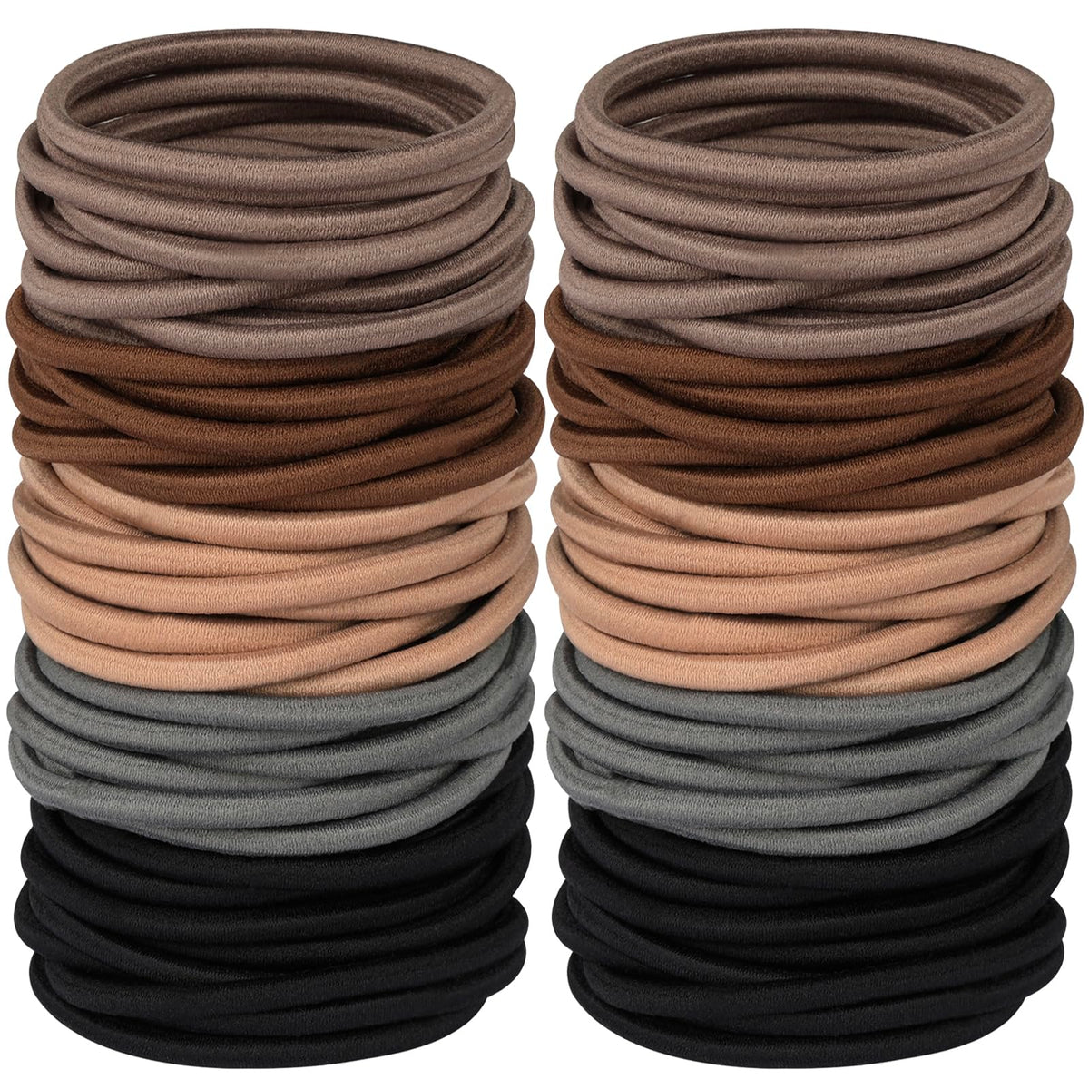 Hageolan multy-coloured hair ties pack front view with assorted colours