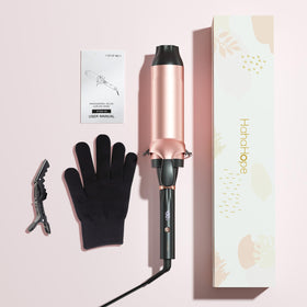 hahahope 2 inch curling iron with anti-scald tip