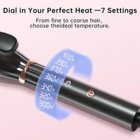 hahahope curling iron packaging with product details
