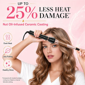hahahope curling iron side view showing the cool tip