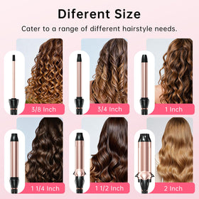 Hahahope curling wand packaging with product details