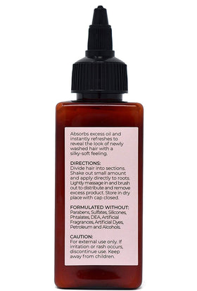 Hair Dance Dry Shampoo Powder 2oz back view showing ingredients